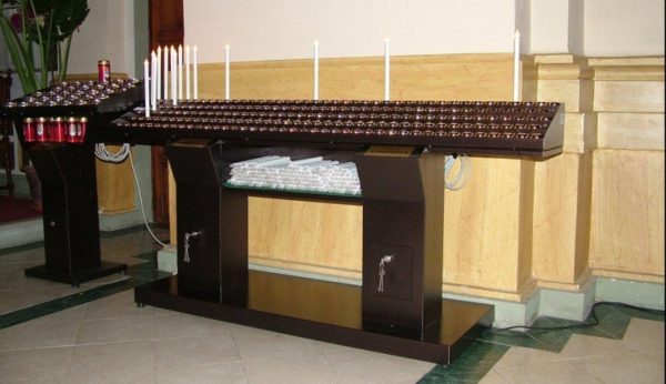 Customized electric church-candles holder